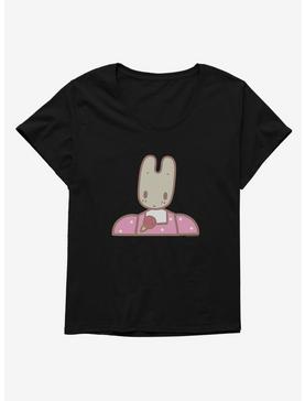 Marron Cream Pink Bunny Womens T-Shirt Plus Size, , hi-res