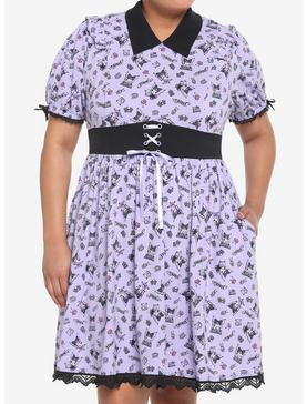 Kuromi Crystal Ball Lolita Lace Dress Plus Size, , hi-res