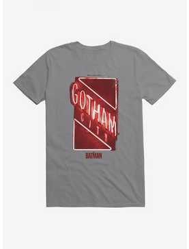 DC Comics The Batman Gotham City Neon Sign T-Shirt, STORM GREY, hi-res