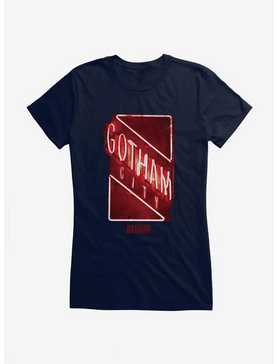 DC Comics The Batman Gotham City Neon Sign Girls T-Shirt, , hi-res