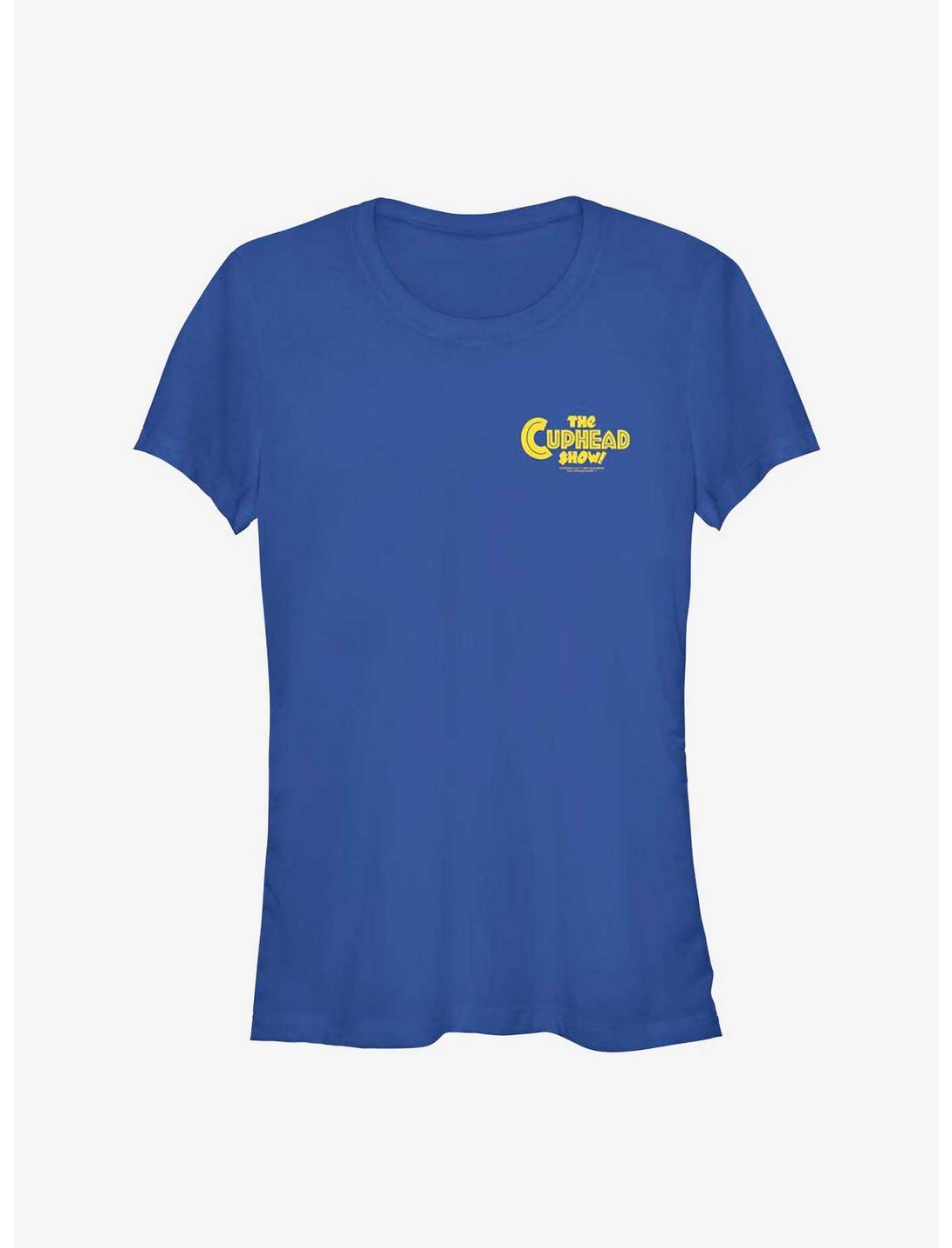 The Cuphead Show! Cuphead Show Logo Girl's T-Shirt, ROYAL, hi-res