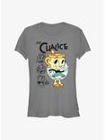 The Cuphead Show! Ms Chalice Girl's T-Shirt, CHARCOAL, hi-res