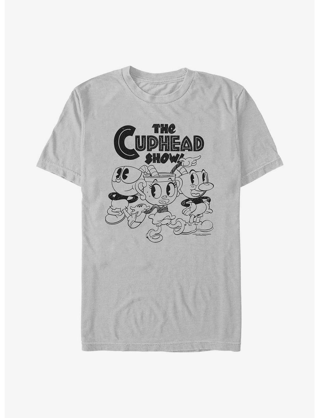 The Cuphead Show! Plucky Three T-Shirt, SILVER, hi-res