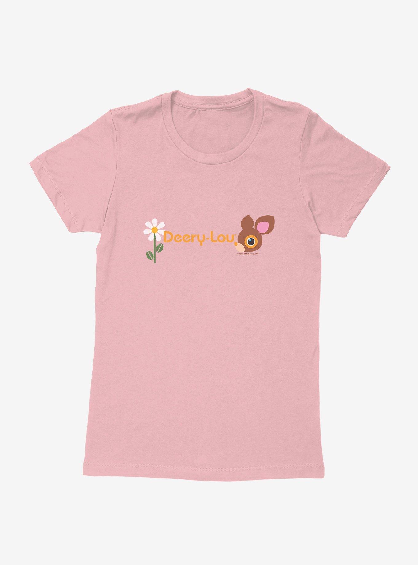 Deery-Lou Flower Logo Womens T-Shirt, LIGHT PINK, hi-res