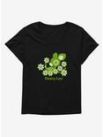Deery-Lou Floral Green Design Womens T-Shirt Plus Size, , hi-res