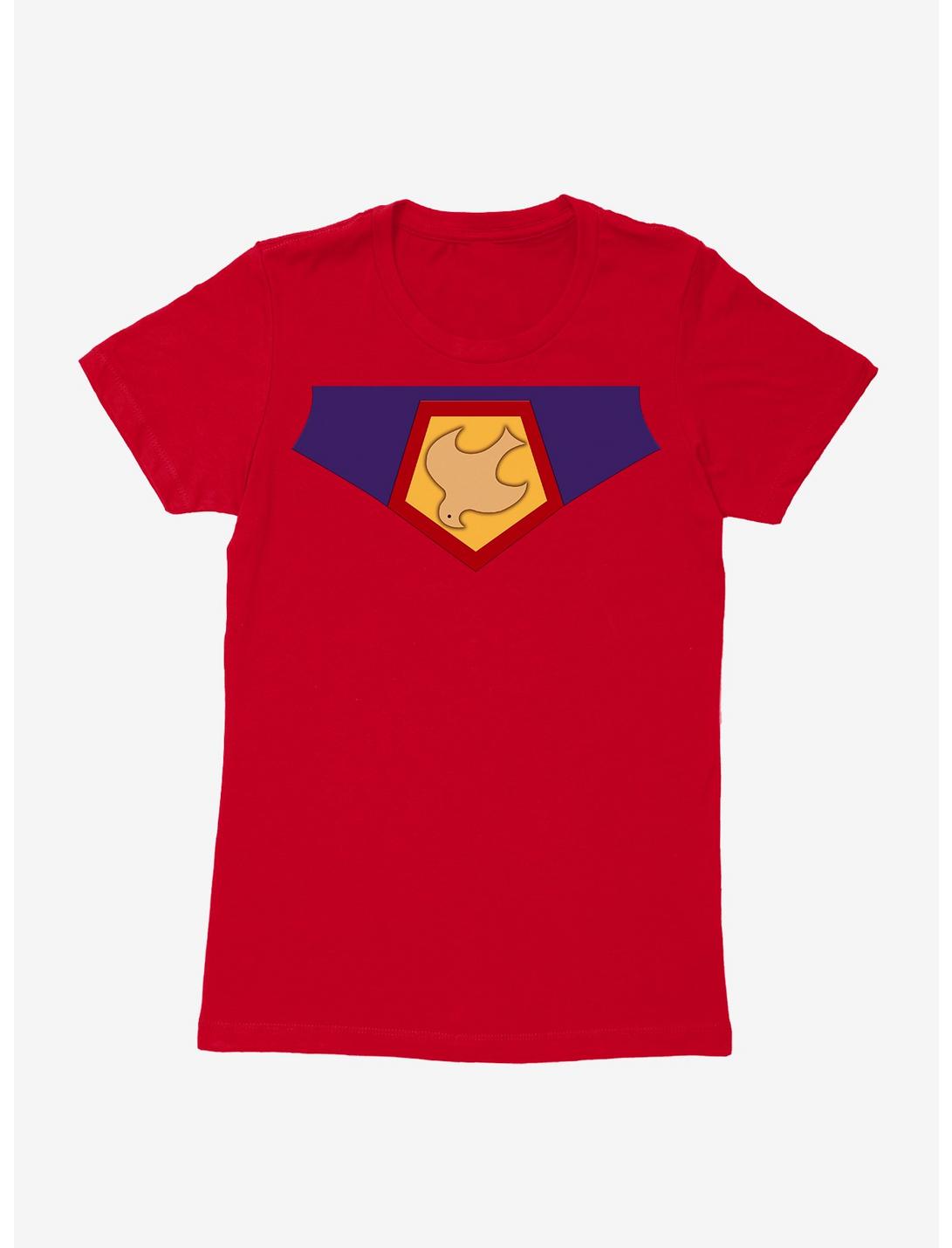 DC Comics Peacemaker Symbol Cosplay Womens T-Shirt, RED, hi-res