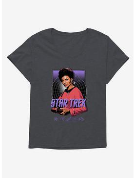 Star Trek Nyota Uhura Portrait Girls T-Shirt Plus Size, CHARCOAL HEATHER, hi-res