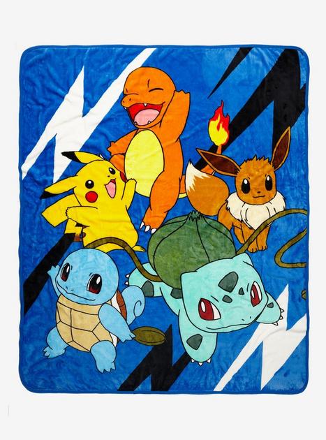 Pokemon Group Throw Blanket Hot Topic