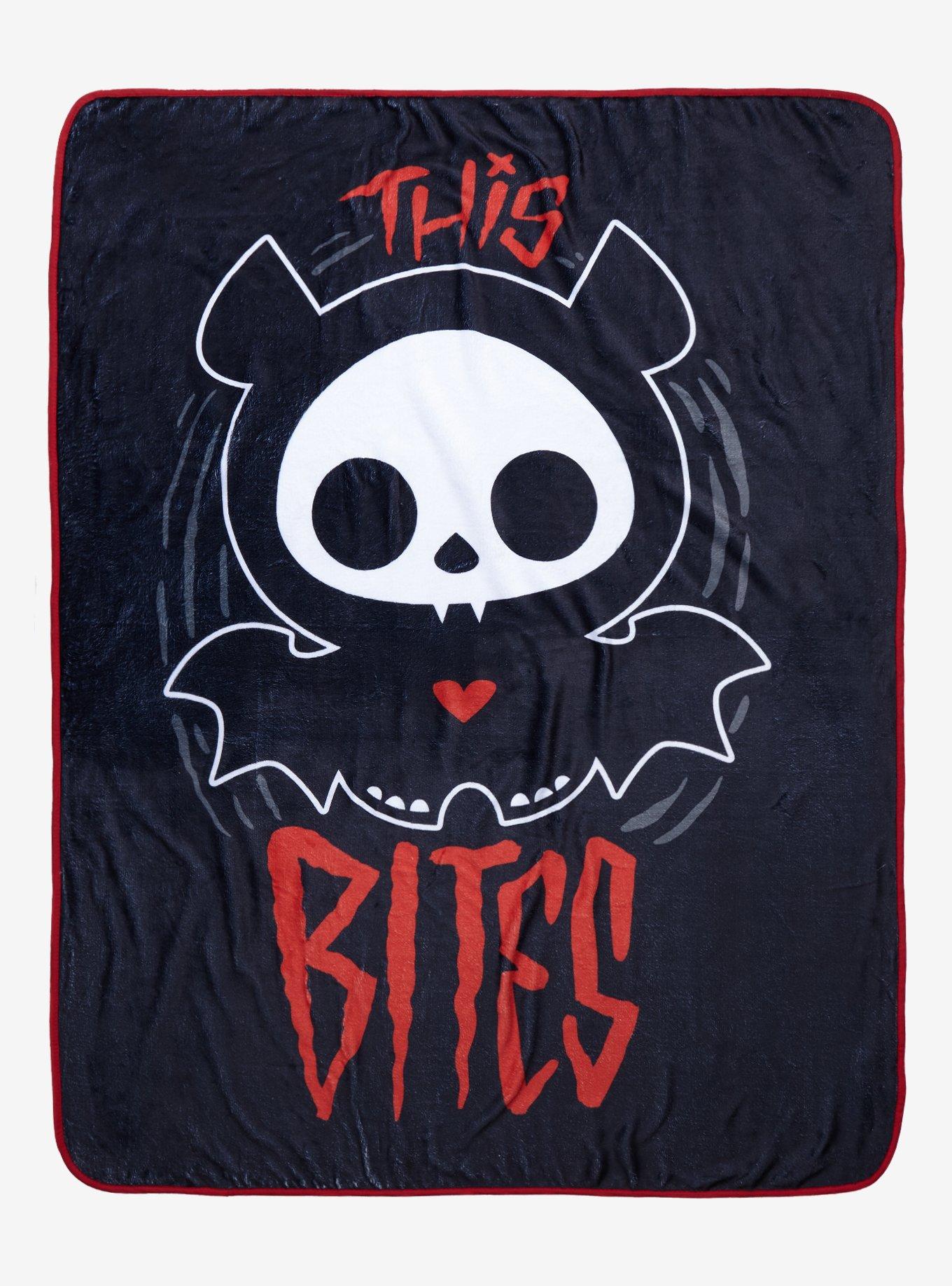 Skelanimals Diego This Bites Throw Blanket