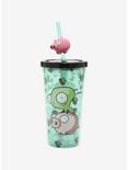 Invader Zim GIR Pig Topper Acrylic Travel Cup, , hi-res