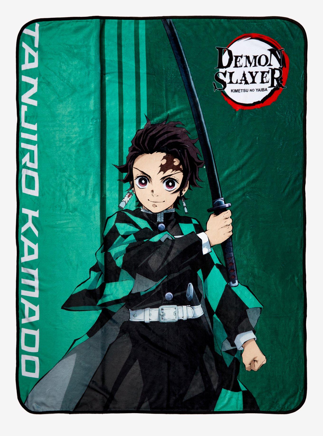 Demon Slayer Kimetsu No Yaiba Tanjiro Throw Blanket Hot Topic