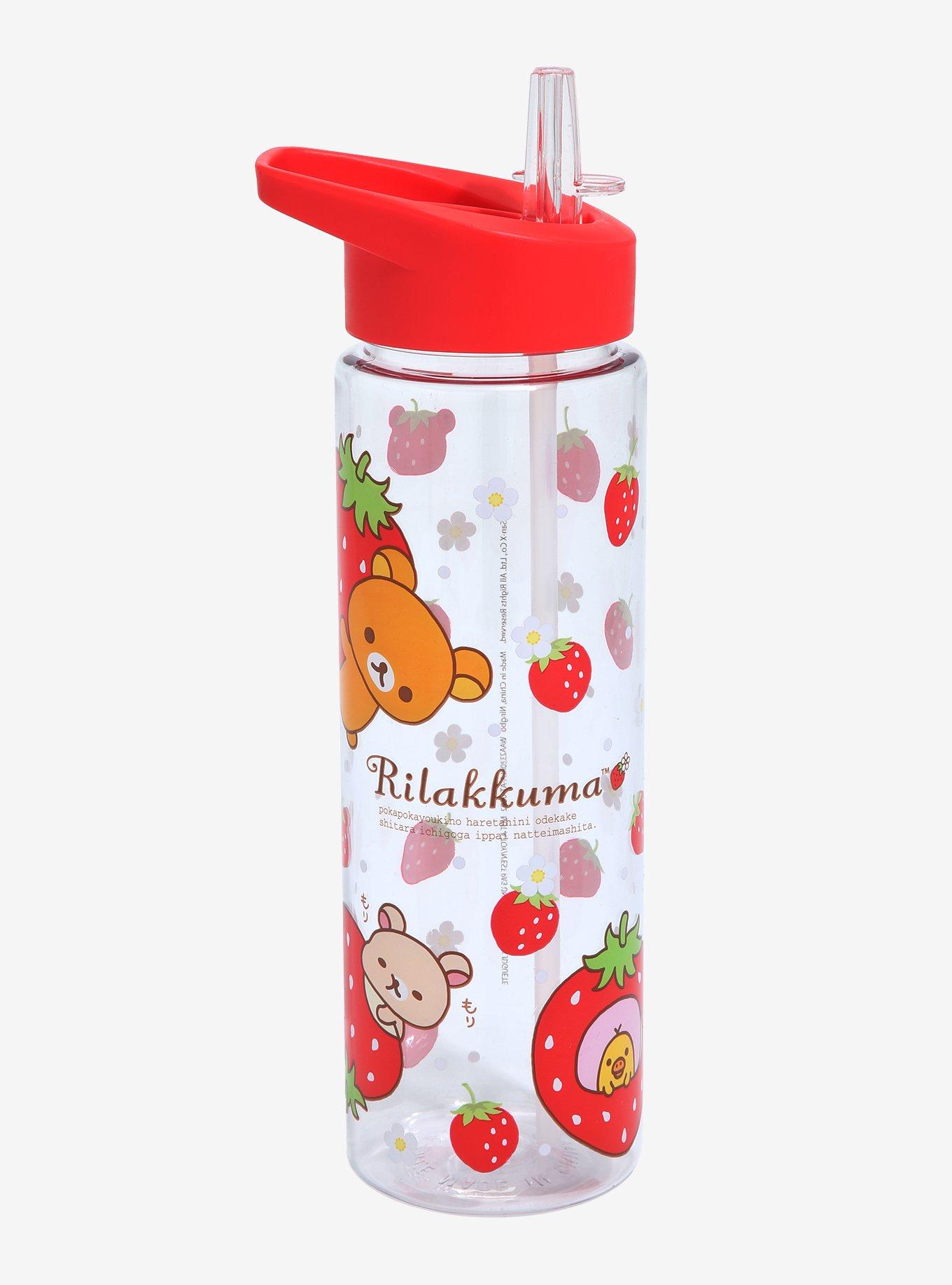 Rilakkuma Strawberry Water Bottle, , hi-res