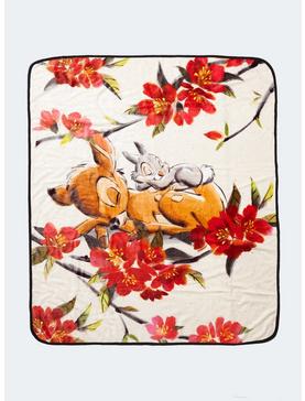 Disney Bambi Napping Floral Throw Blanket, , hi-res