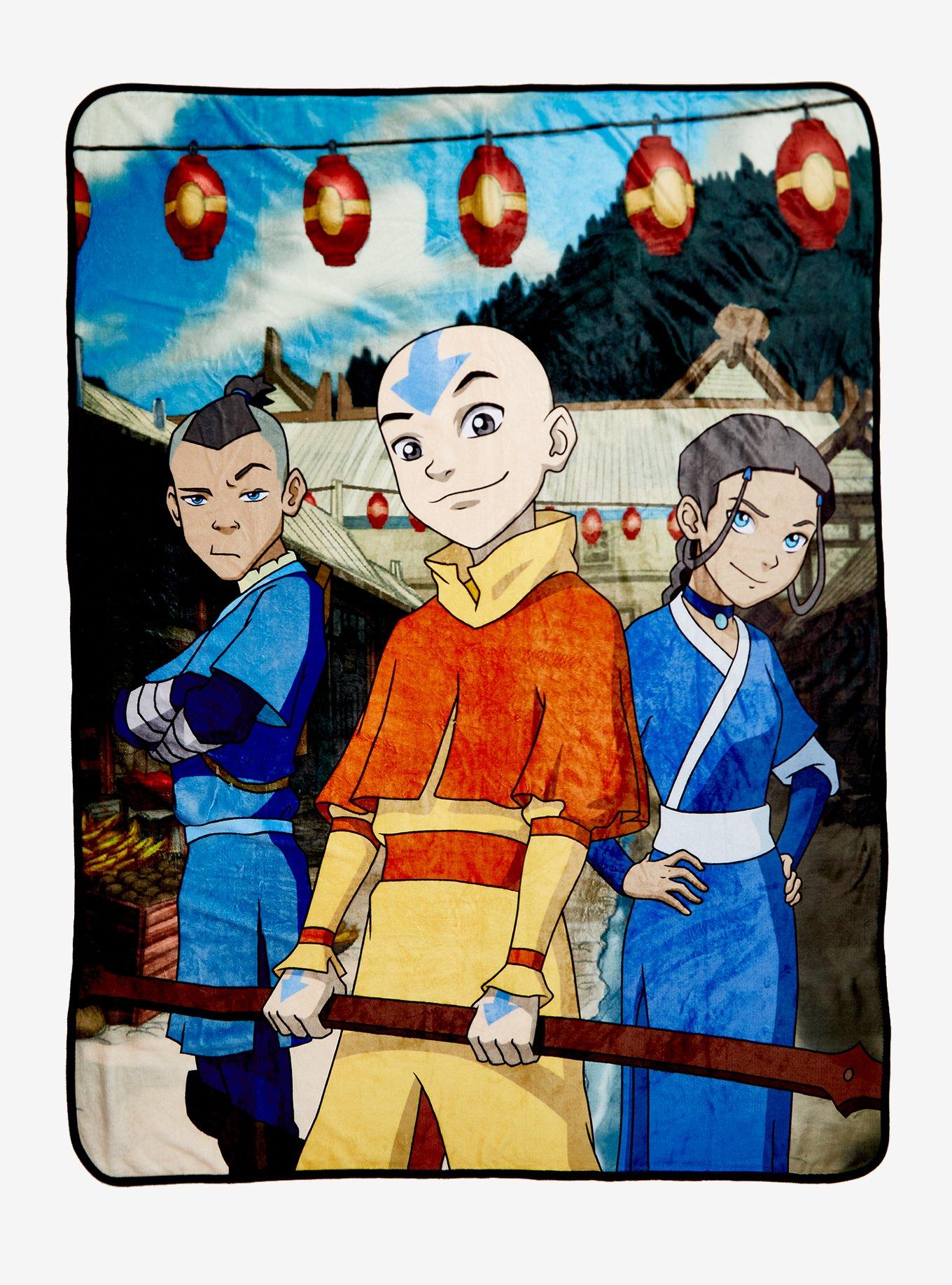 Avatar The Last Airbender Group Throw Blanket