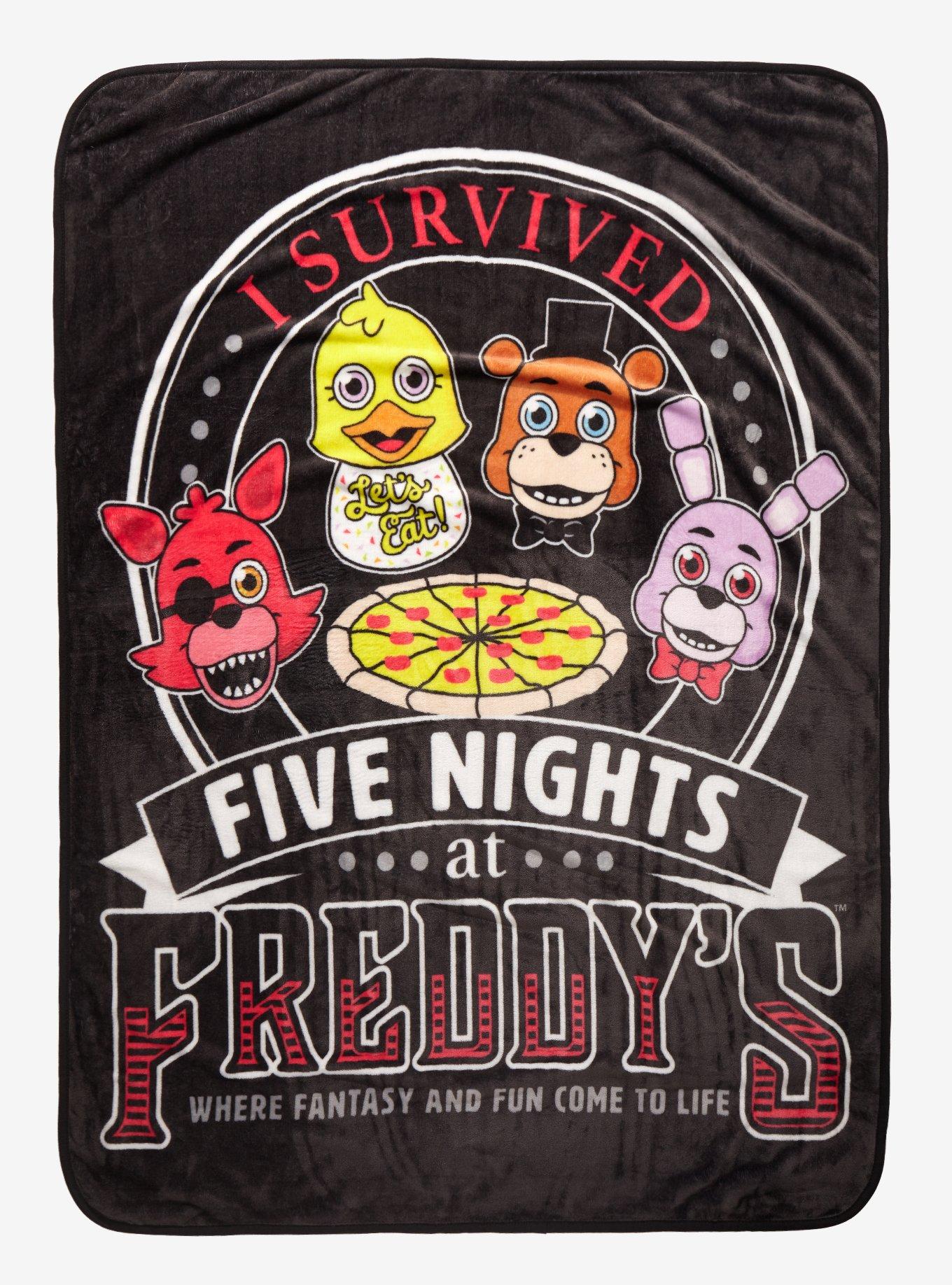 FNAF FIVE NIGHTS AT FREDDY'S Fleece Blanket Bed Throw Soft Blanket Match  Bedding