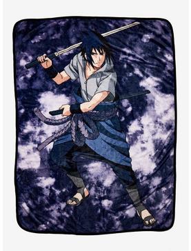 Naruto Shippuden Sasuke Purple Wash Throw Blanket, , hi-res