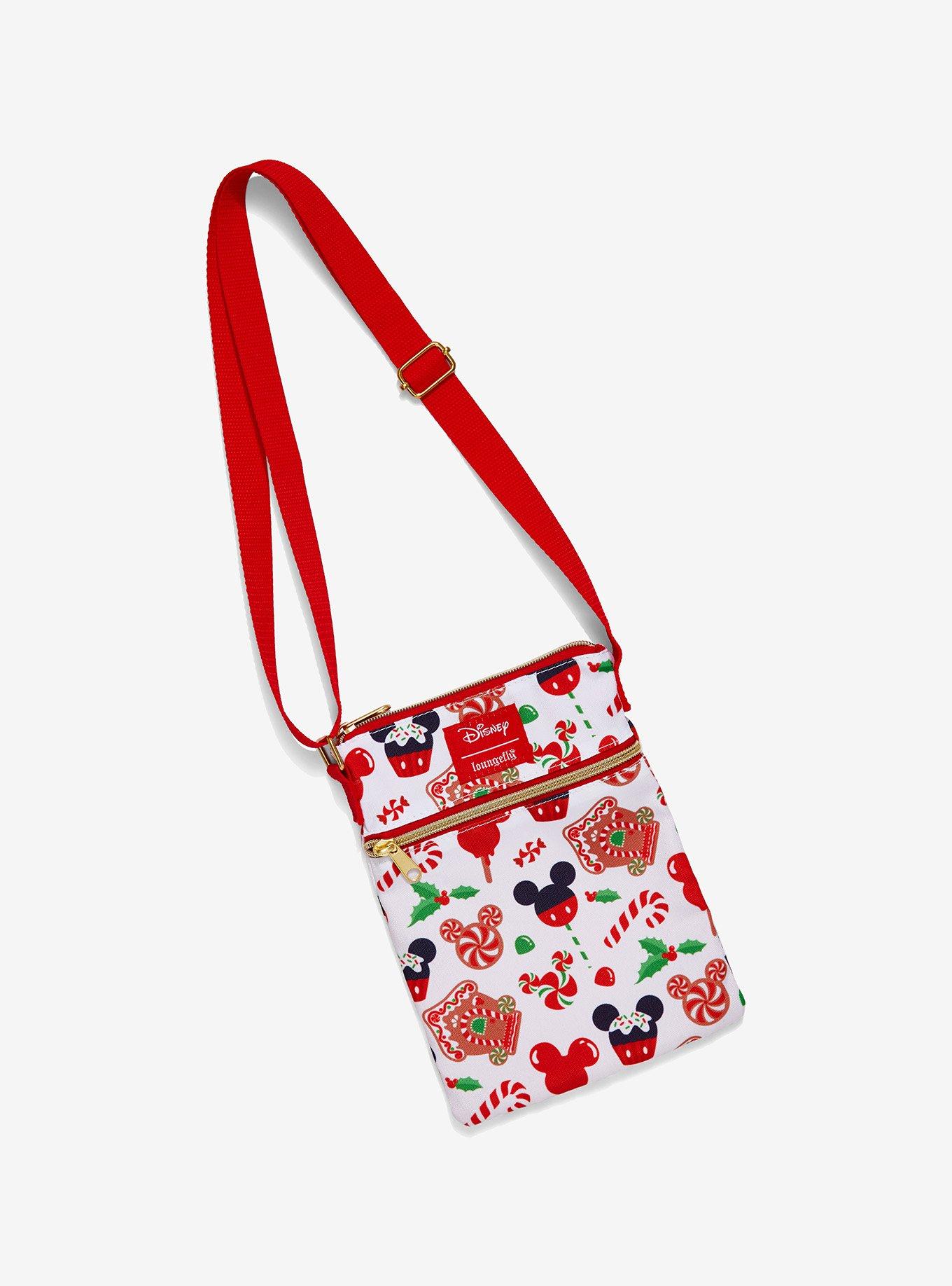 Loungefly Disney Mickey Mouse Rainbow Passport Crossbody Bag