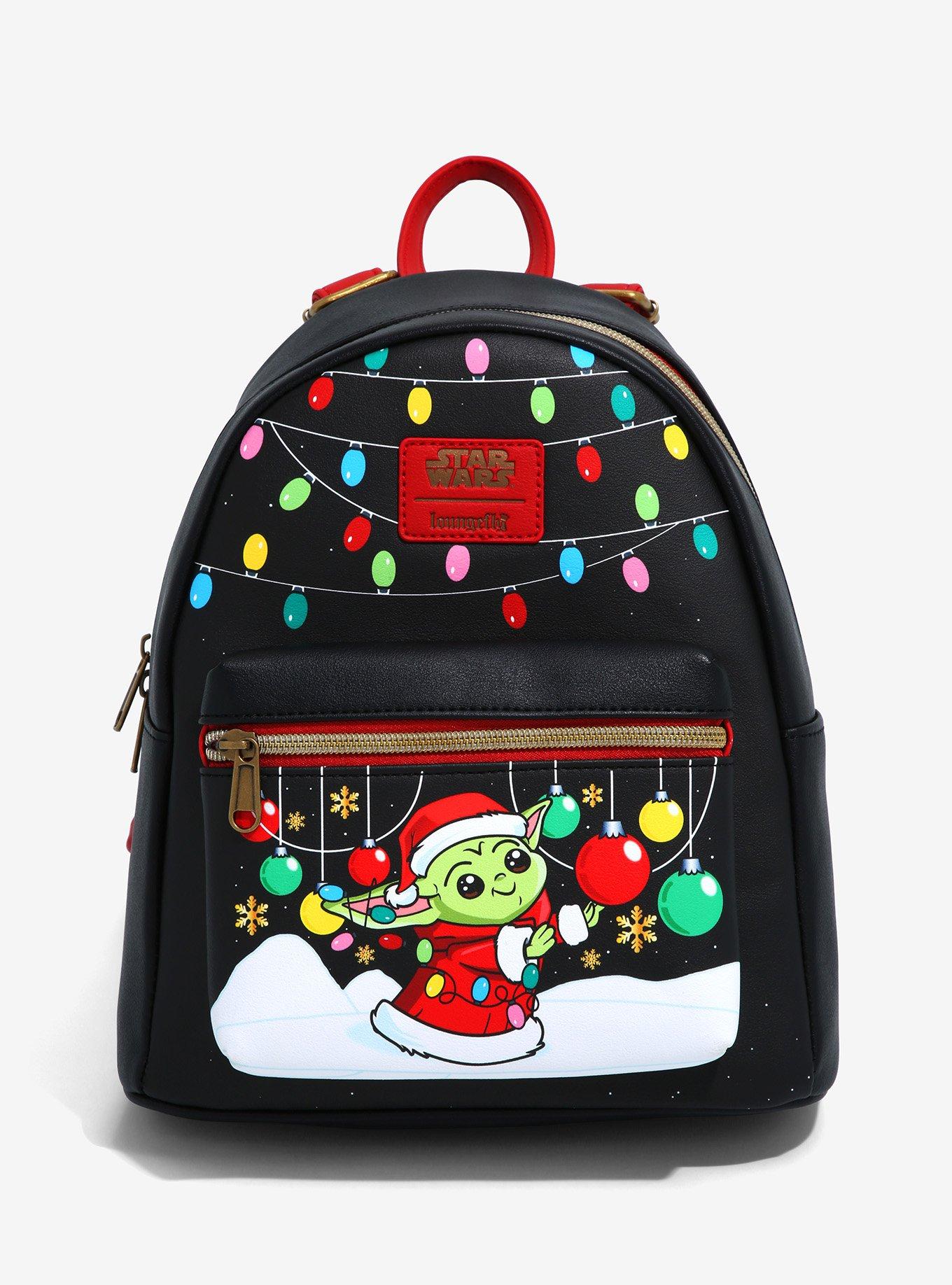 Loungefly Star Wars The Mandalorian Holiday Grogu Mini Backpack