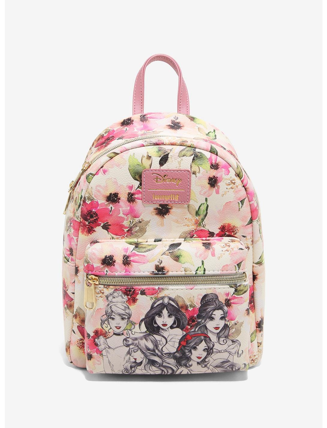 Loungefly Disney Princess Floral Sketch Mini Backpack, , hi-res