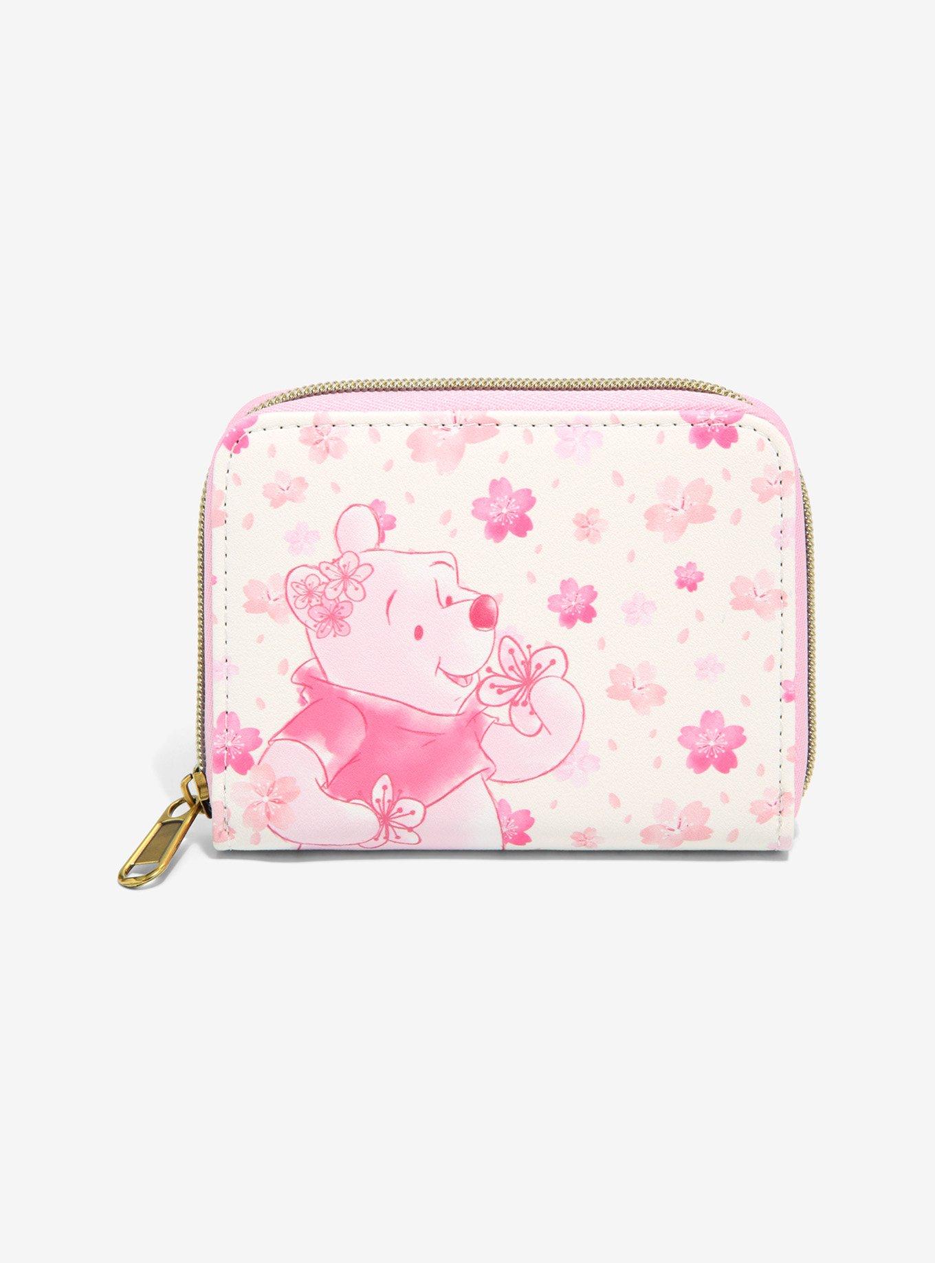 Loungefly Disney Winnie The Pooh Cherry Blossom Mini Zipper Wallet