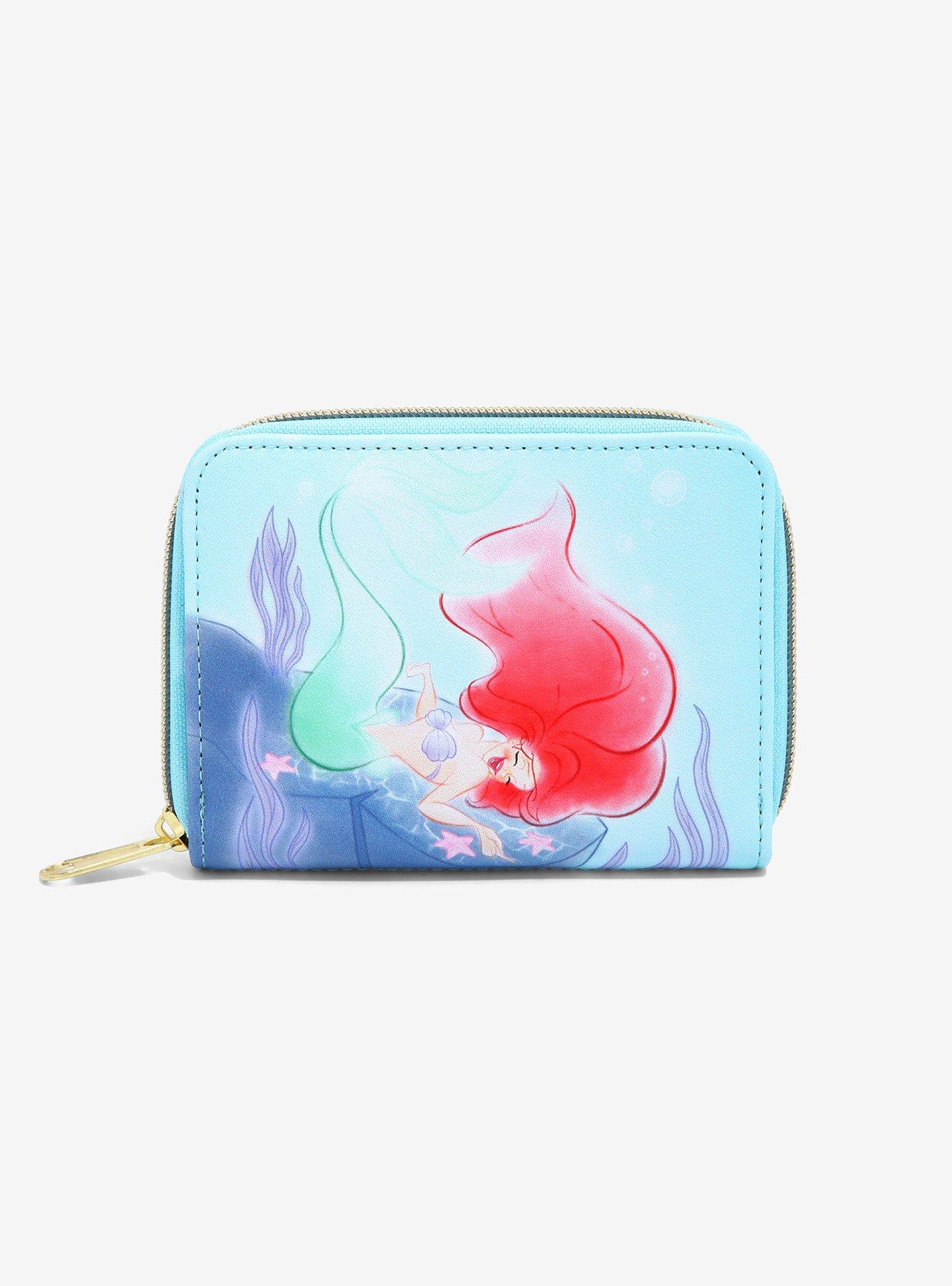 Loungefly Disney The Little Mermaid Giggles Mini Zipper Wallet, , hi-res