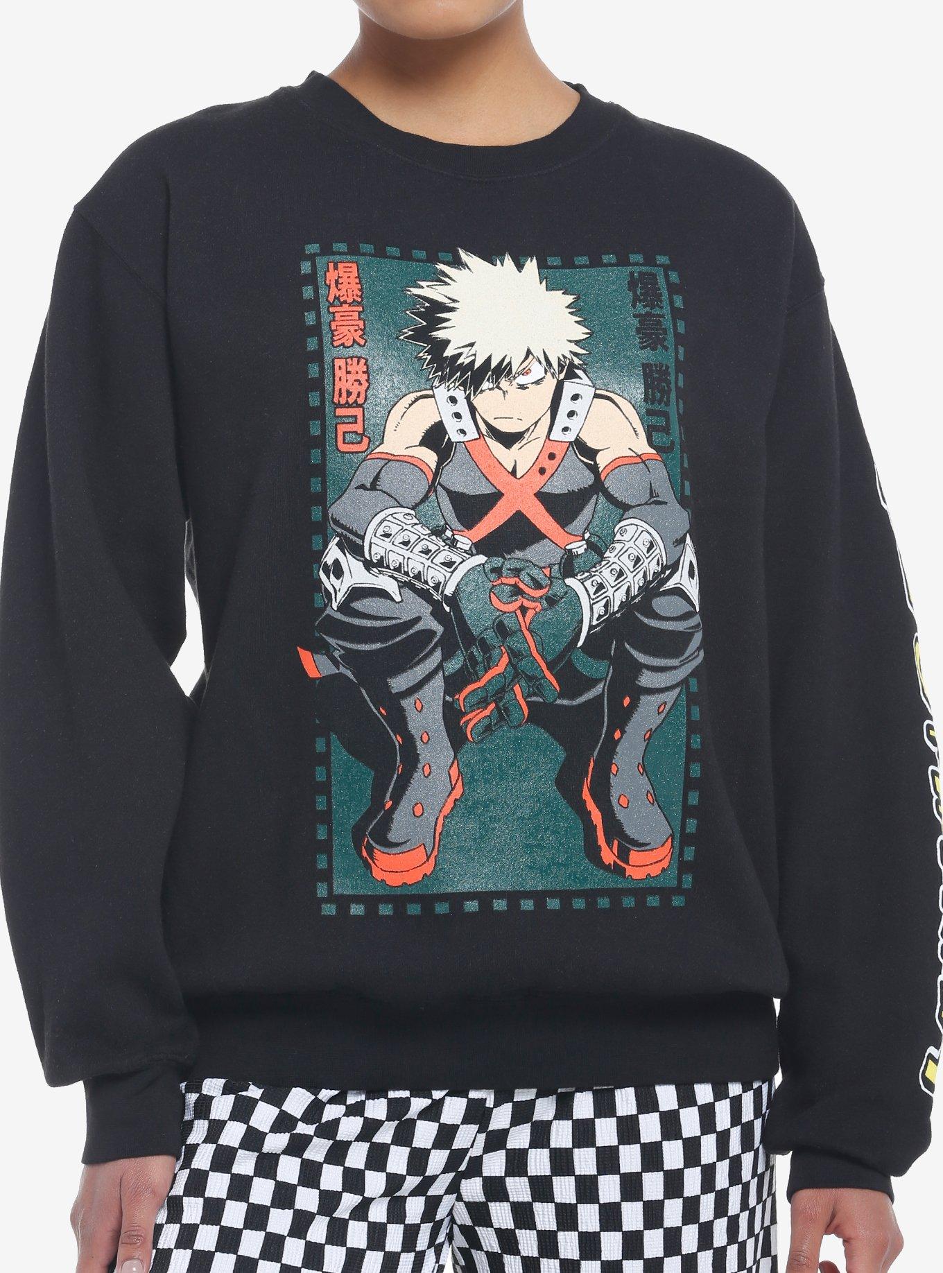 My hero academia bakugou sweatshirt sale