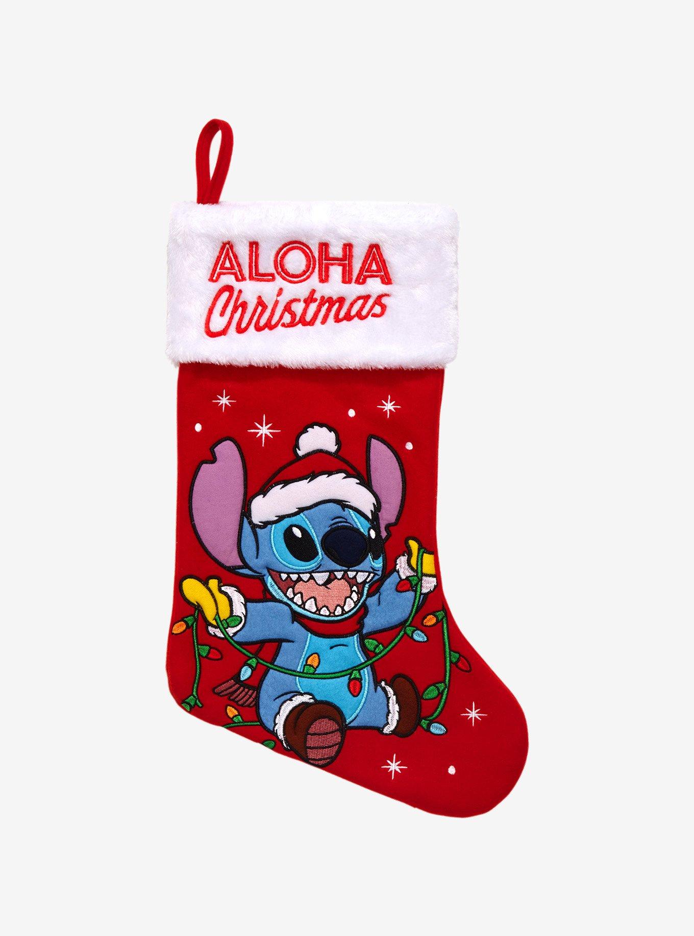 Disney Lilo & Stitch Aloha Christmas Stocking - BoxLunch Exclusive |  BoxLunch