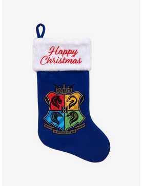 Harry Potter Hogwarts Happy Christmas Stocking - BoxLunch Exclusive, , hi-res