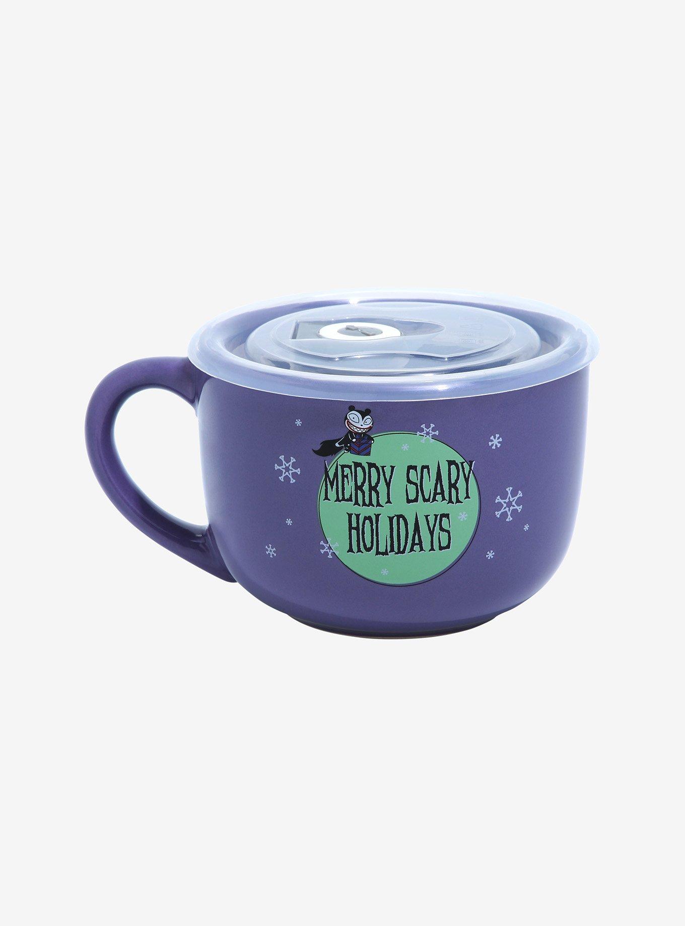 Disney The Nightmare Before Christmas Merry Scary Holidays Soup Mug with Lid, , hi-res
