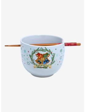 Harry Potter Hogwarts Holiday Wreath Ramen Bowl with Chopsticks , , hi-res