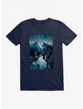 DC Comics Batman And Catwoman Rain T-Shirt, MIDNIGHT NAVY, hi-res