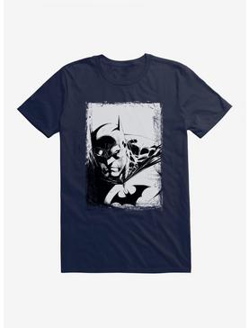 DC Comics Batman Sketch Portrait T-Shirt, MIDNIGHT NAVY, hi-res