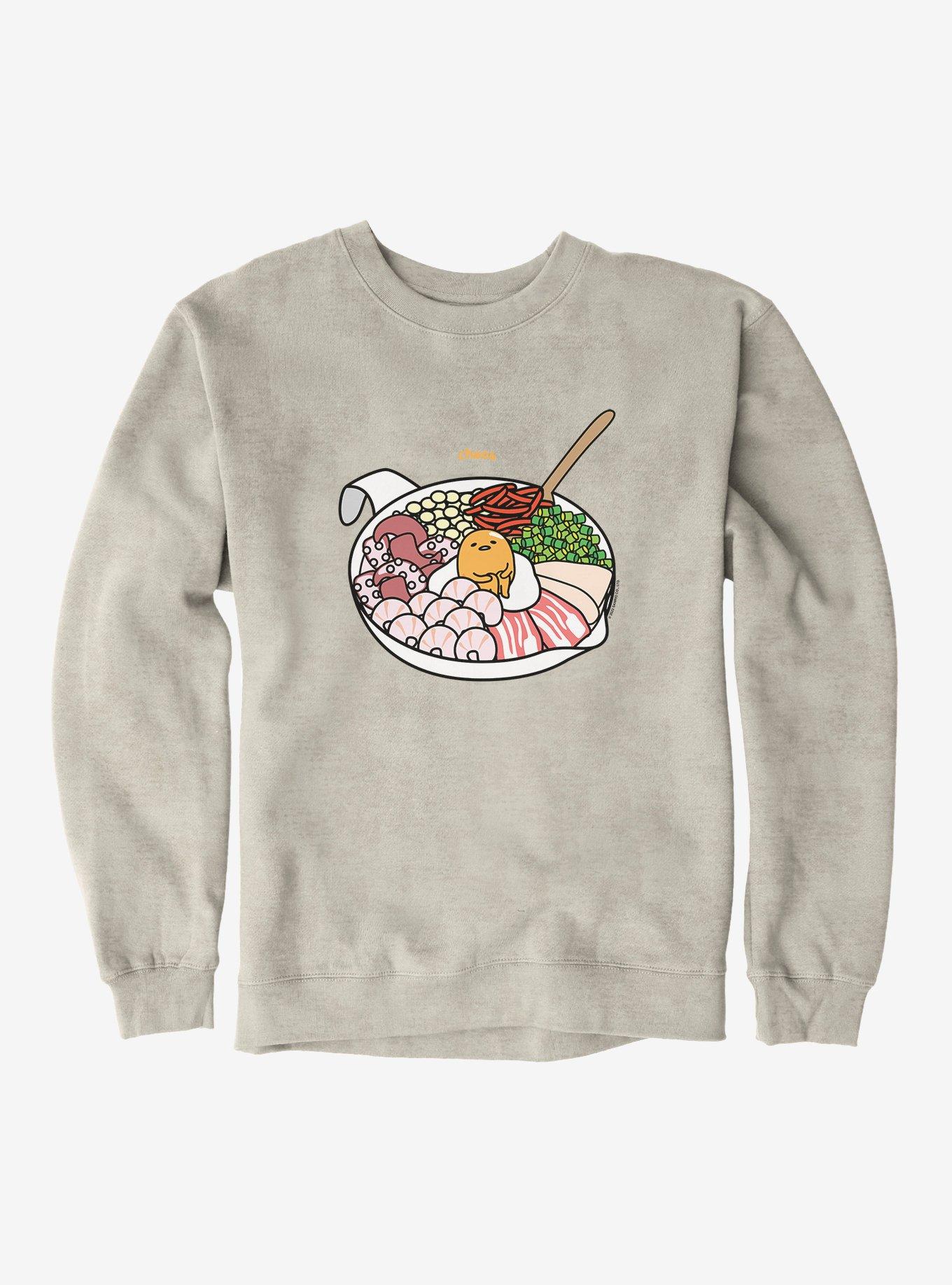 Gudetama Chaos Sweatshirt, OATMEAL HEATHER, hi-res