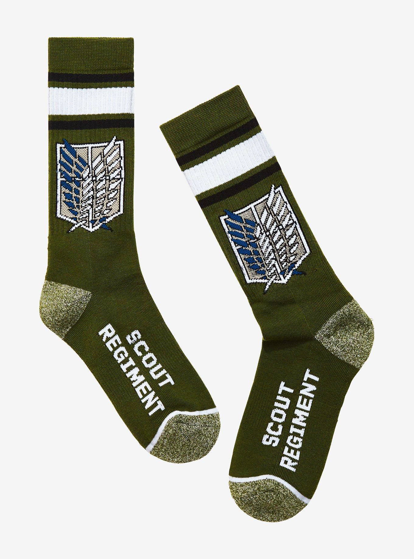 Attack On Titan Scout Regiment Crew Socks | Hot Topic