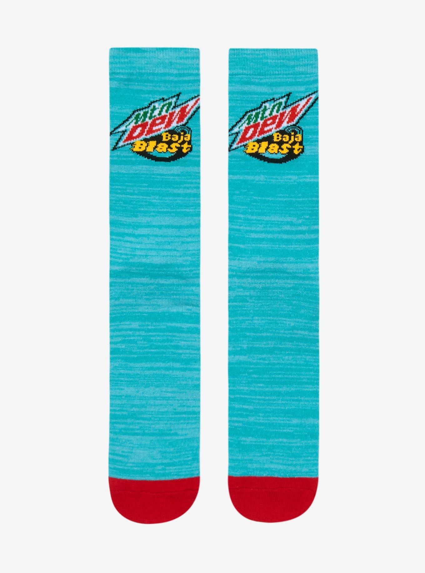 Mountain Dew Baja Blast Crew Socks Hot Topic