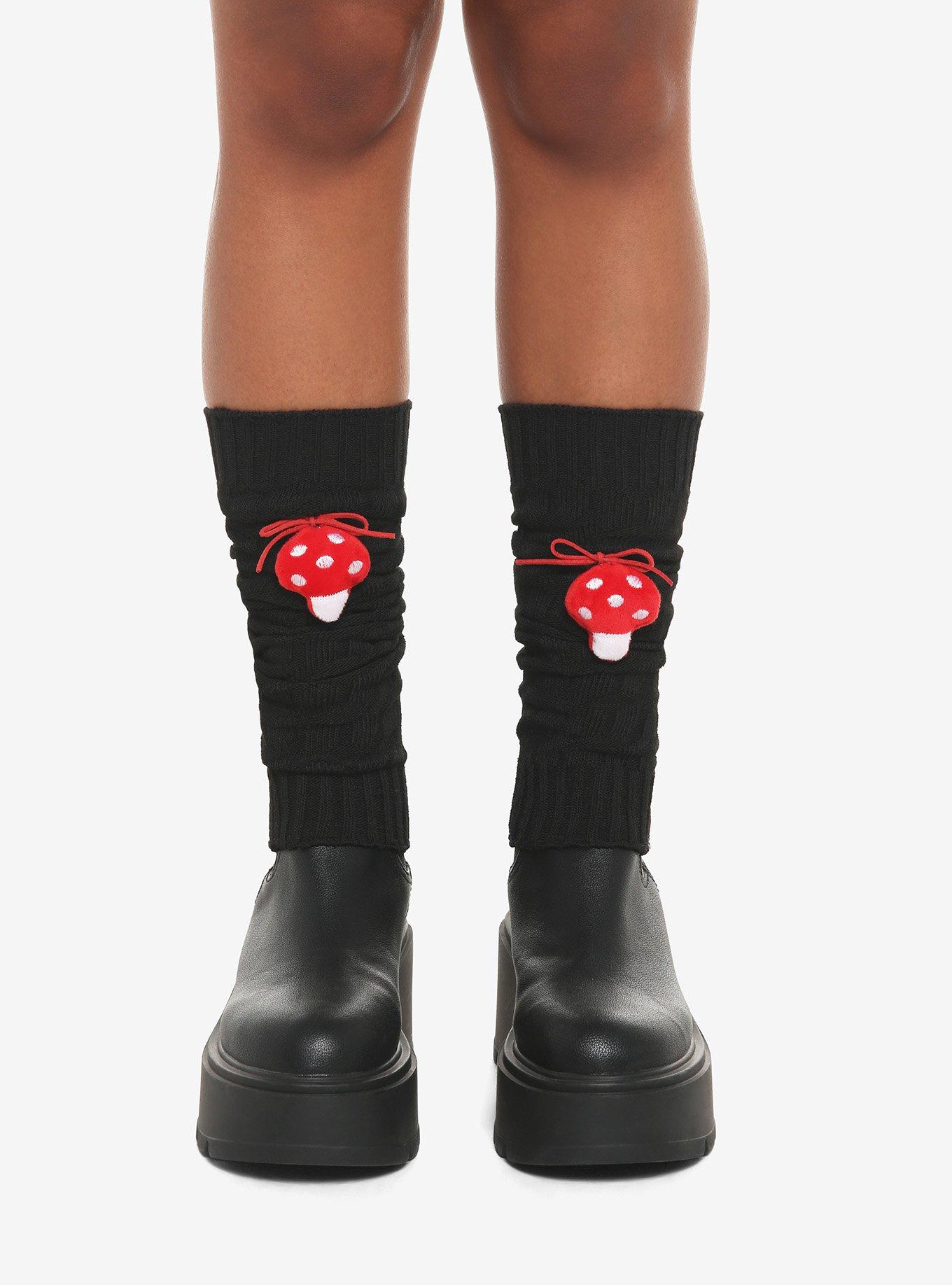 Chaussettes Hautes En Peluche Noires Amscan - Modèles Grinch, Sorcière, Frankenstein - Taille Unique - Parfait Pour Fêtes & Danse