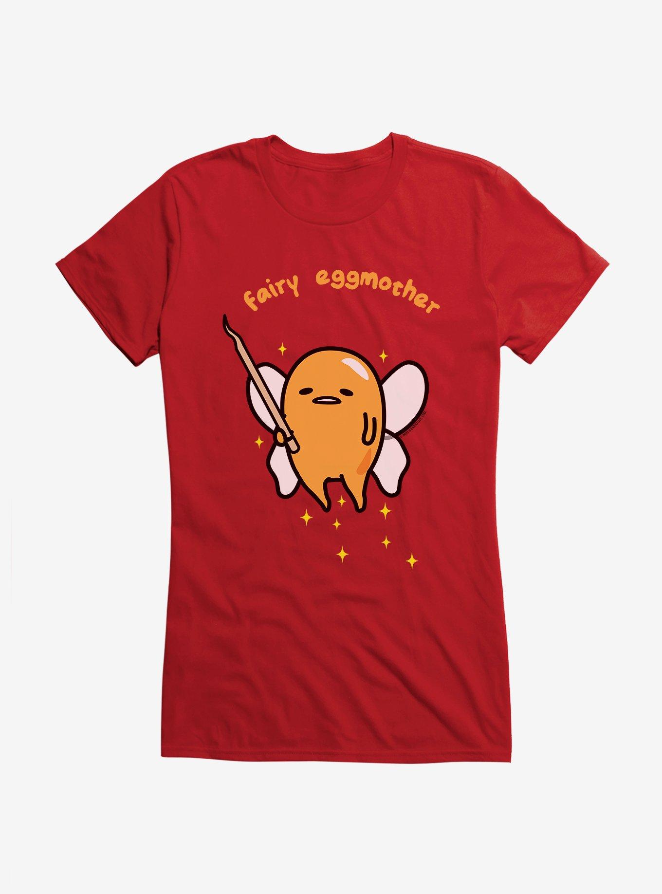 Gudetama Fairy Eggmother Girls T-Shirt, RED, hi-res