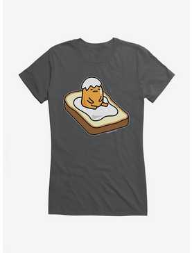 Gudetama On Toast Girls T-Shirt, CHARCOAL, hi-res