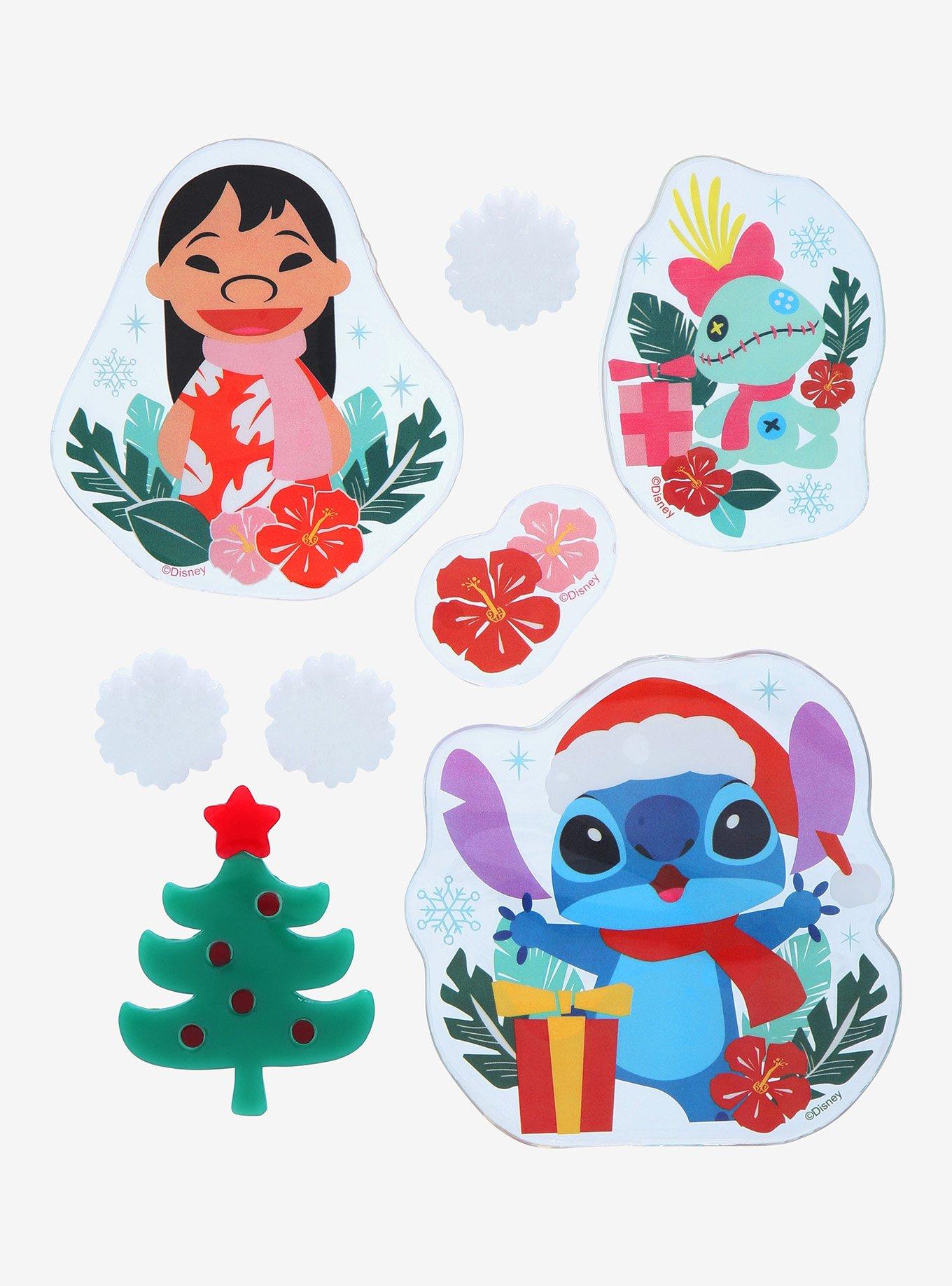 Disney Lilo & Stitch Christmas Gel Clings, , hi-res