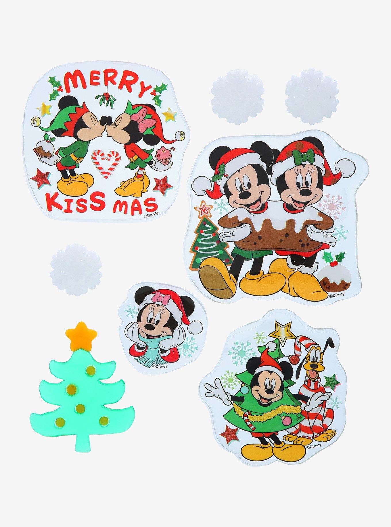 Disney Mickey Mouse & Minnie Mouse Christmas Gel Clings