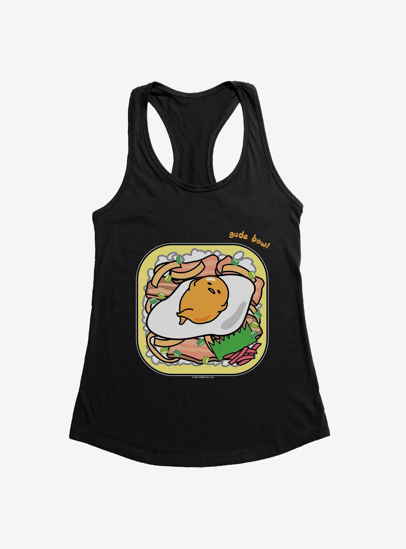 Gudetama Gude Bowl Girls Tank, BLACK, hi-res