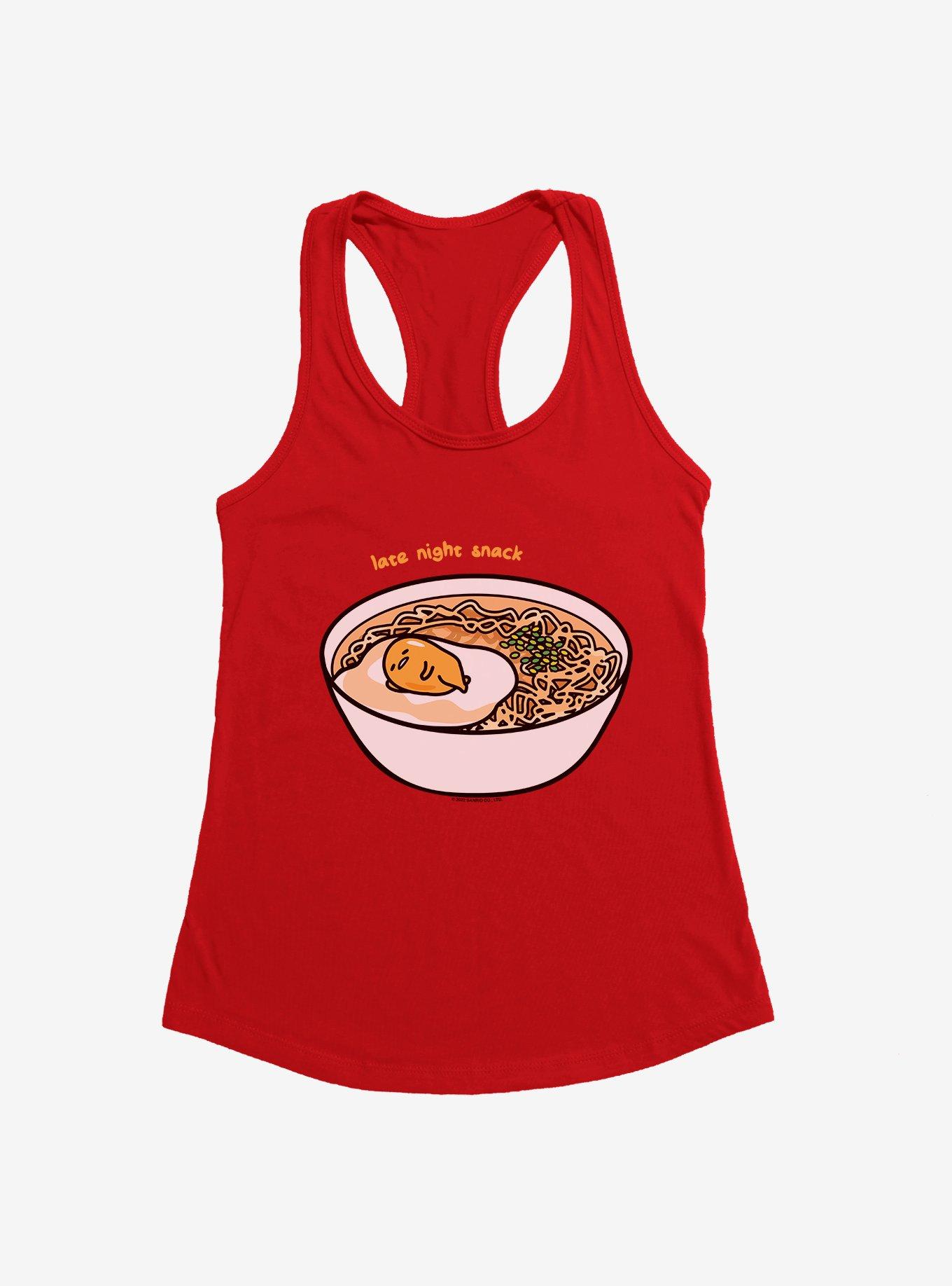 Gudetama Late Night Snack Girls Tank, RED, hi-res