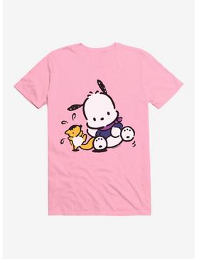 Pochacco Playing With Mon-Mon T-Shirt, , hi-res