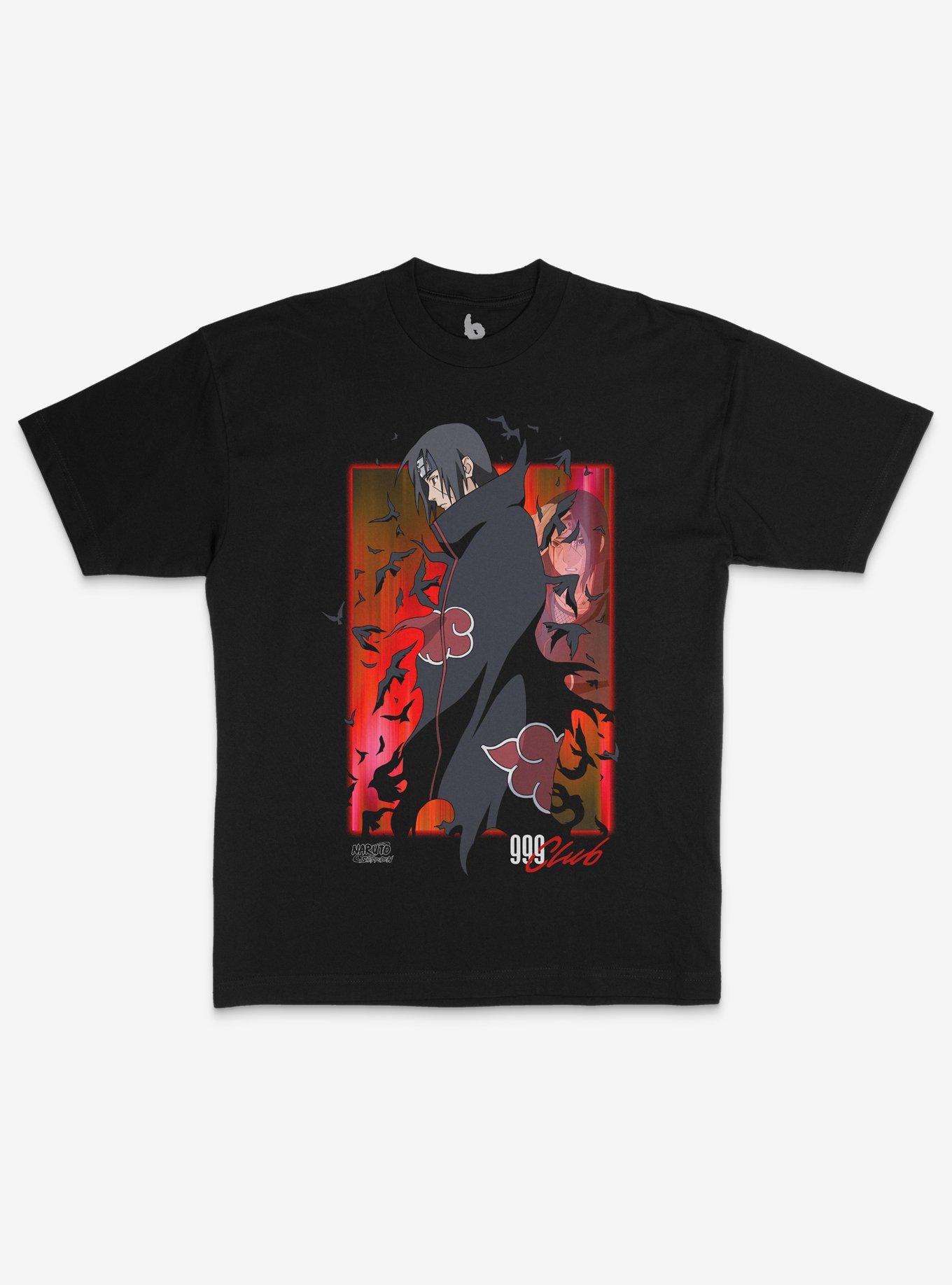 999 By Juice WRLD X Naruto Itachi T-Shirt Hot Topic Exclusive, BLACK, hi-res