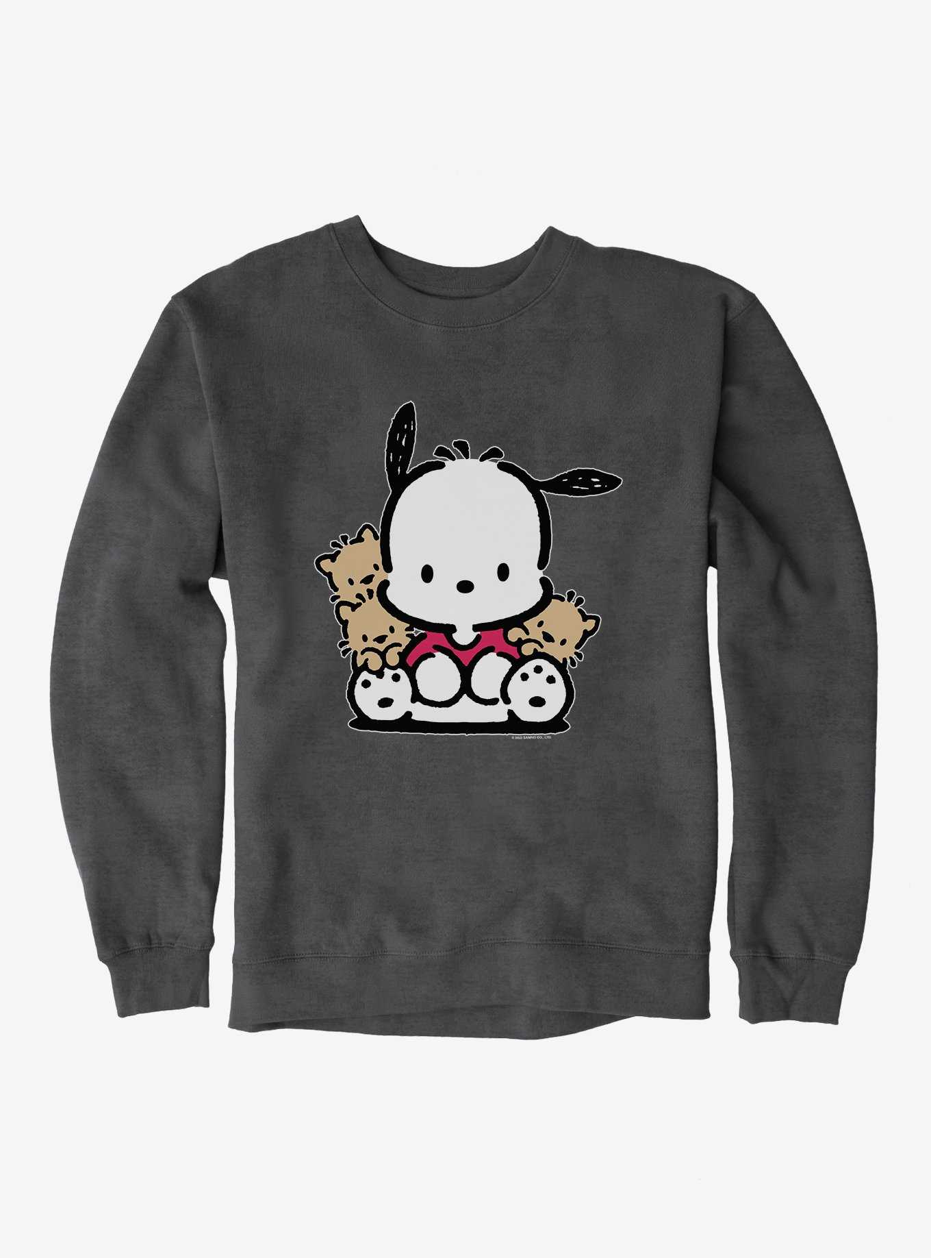 Pochacco Sitting With Friends Sweatshirt, , hi-res