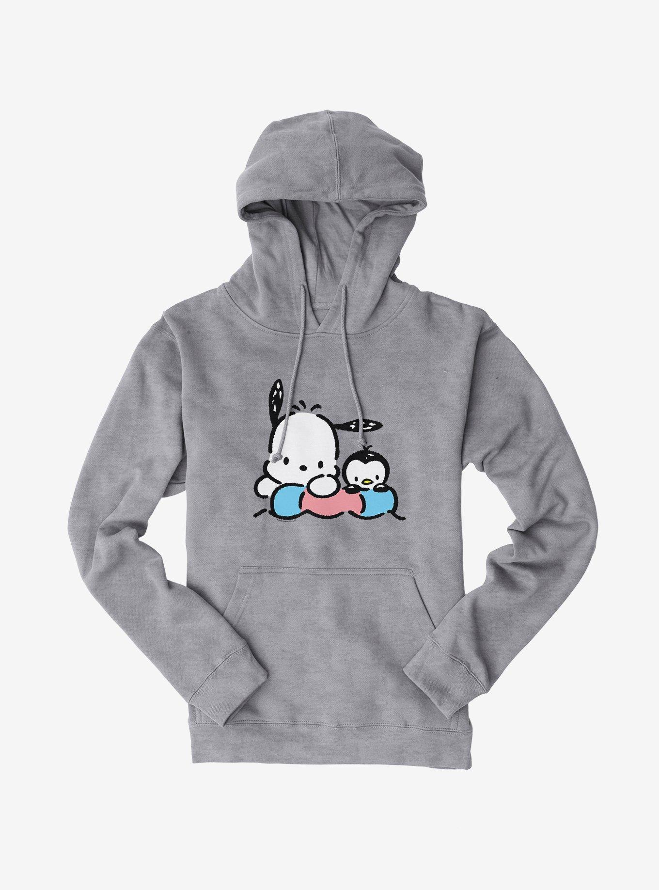 Pochacco Tubular Summer Hoodie, HEATHER GREY, hi-res