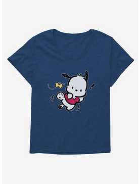 Pochacco Butterfly Chase Girls T-Shirt Plus Size, , hi-res