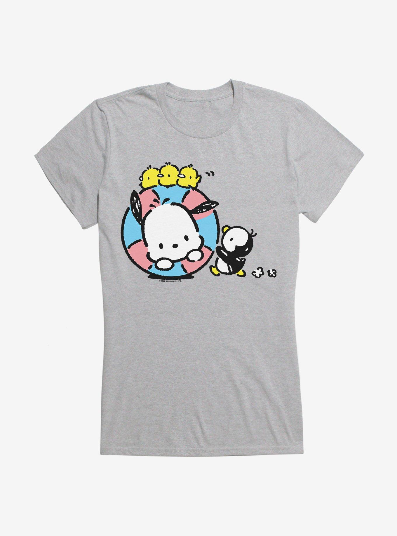 Pochacco Swimming With Friends Girls T-Shirt, , hi-res