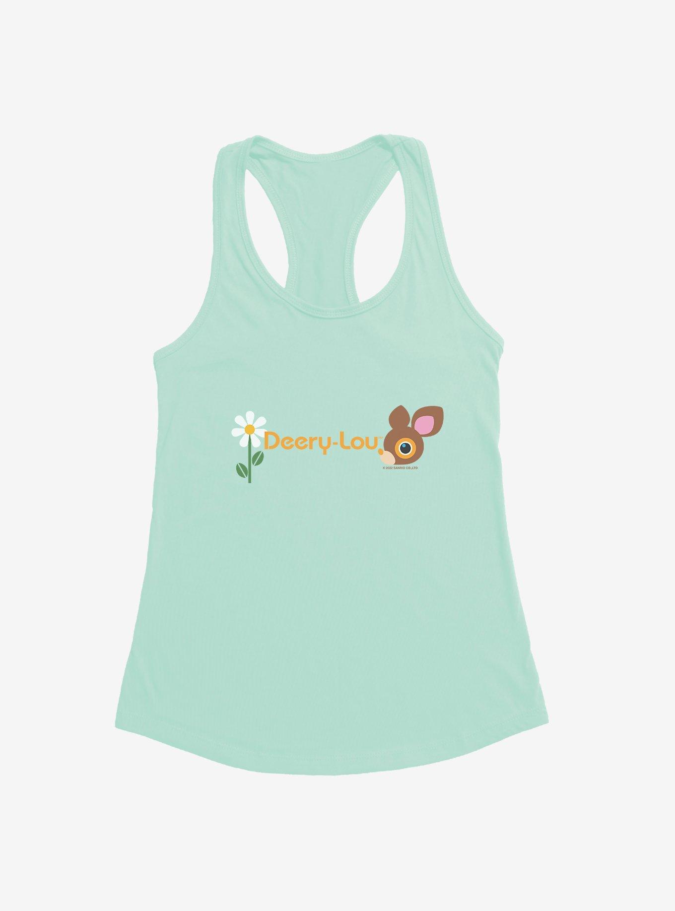 Deery-Lou Flower Logo Girls Tank, MINT, hi-res