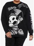 My Chemical Romance The Black Parade Pepe Intarsia Girls Knit Sweater Plus Size, BLACK, hi-res